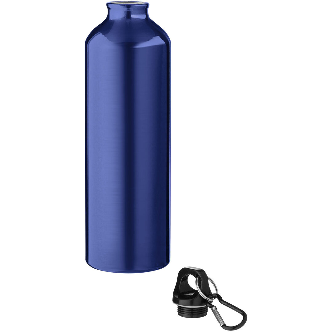 770 ml RCS-zertifizierte Trinkflasche aus recyceltem Aluminium mit Karabinerhaken - Wari