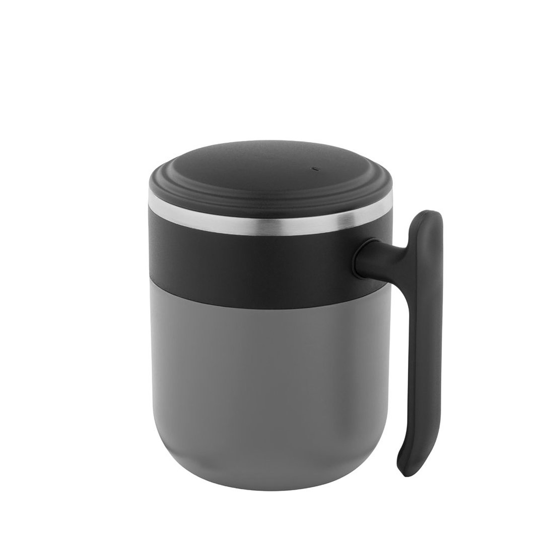Reisebecher mit Innenwand aus Edelstahl und matter Oberfläche, 400 ml Jonnas