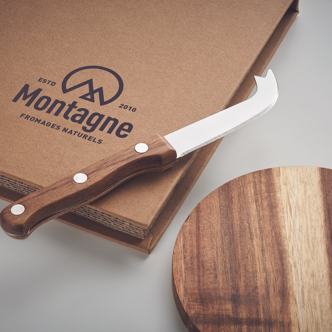 Käsebrett-Set Akazie Nelitate