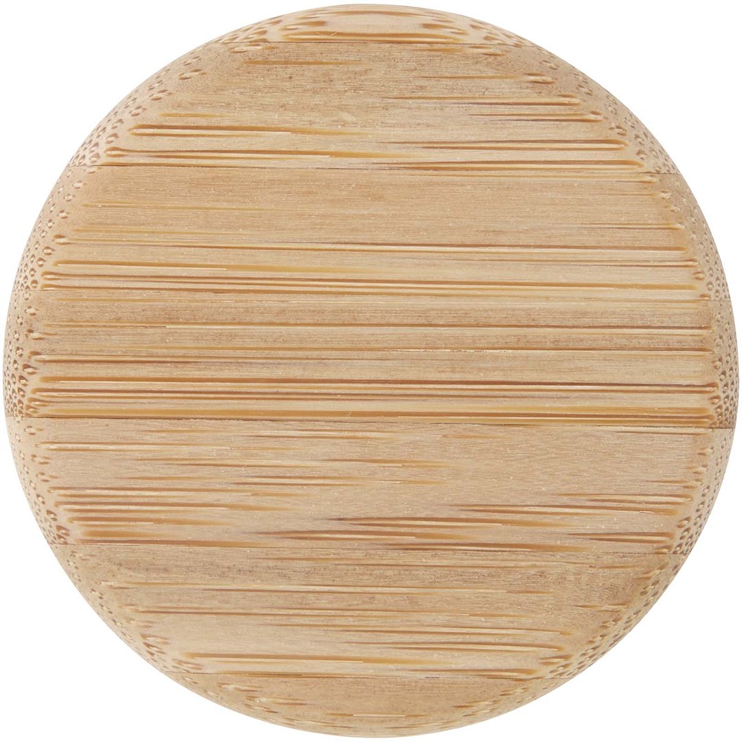 500 ml Glas-Flasche mit Silikongriff und Bambusdeckel - Giafer