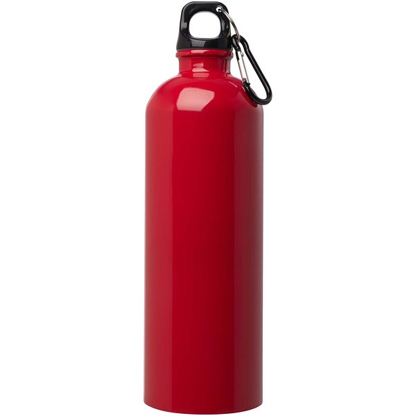 750 ml RCS-zertifizierte, einwandige Trinkflasche aus Edelstahl mit Karabinerhaken - Lüth