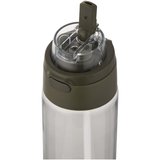 700 ml RCS Trinkflasche aus recyceltem Kunststoff mit Multifunktionsdeckel und Klappstrohhalm - Vreilga