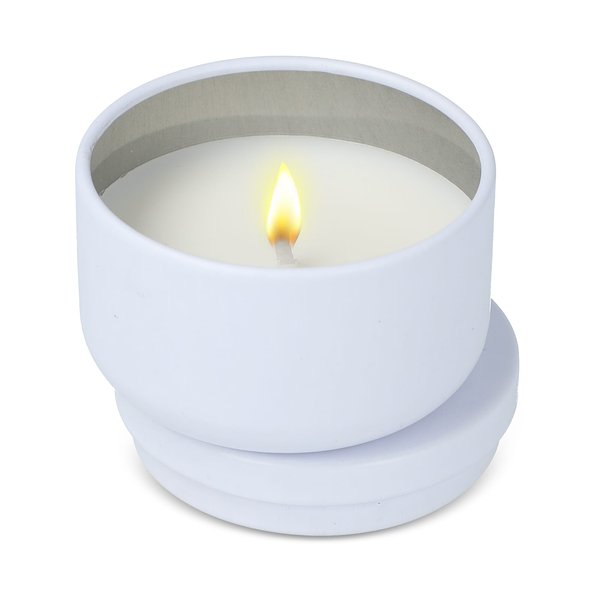Asana unparfümierte Kerze auf Pflanzenbasis in recycelter Dose Menjast
