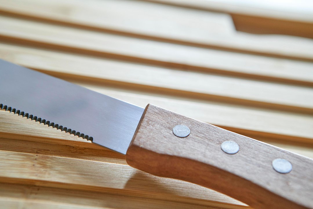 Schneidebrett Masciler | Bambus | Mit Messer