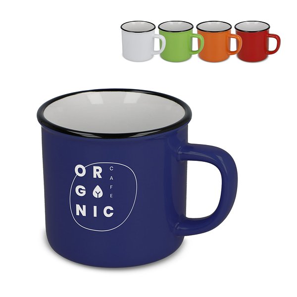 Emaille-Stil Keramikbecher 280ml Fadivik