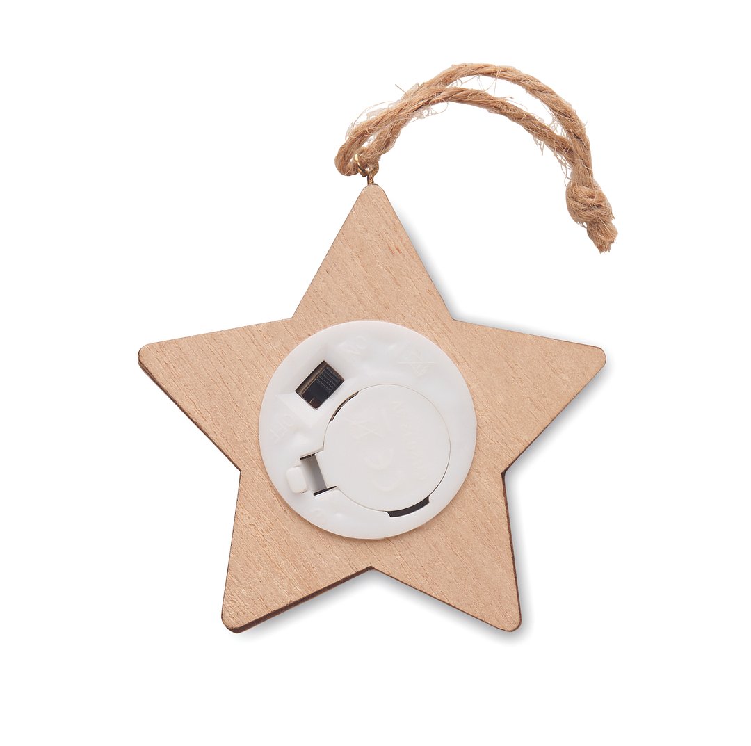 Anhänger aus Holz mit LED Giulin