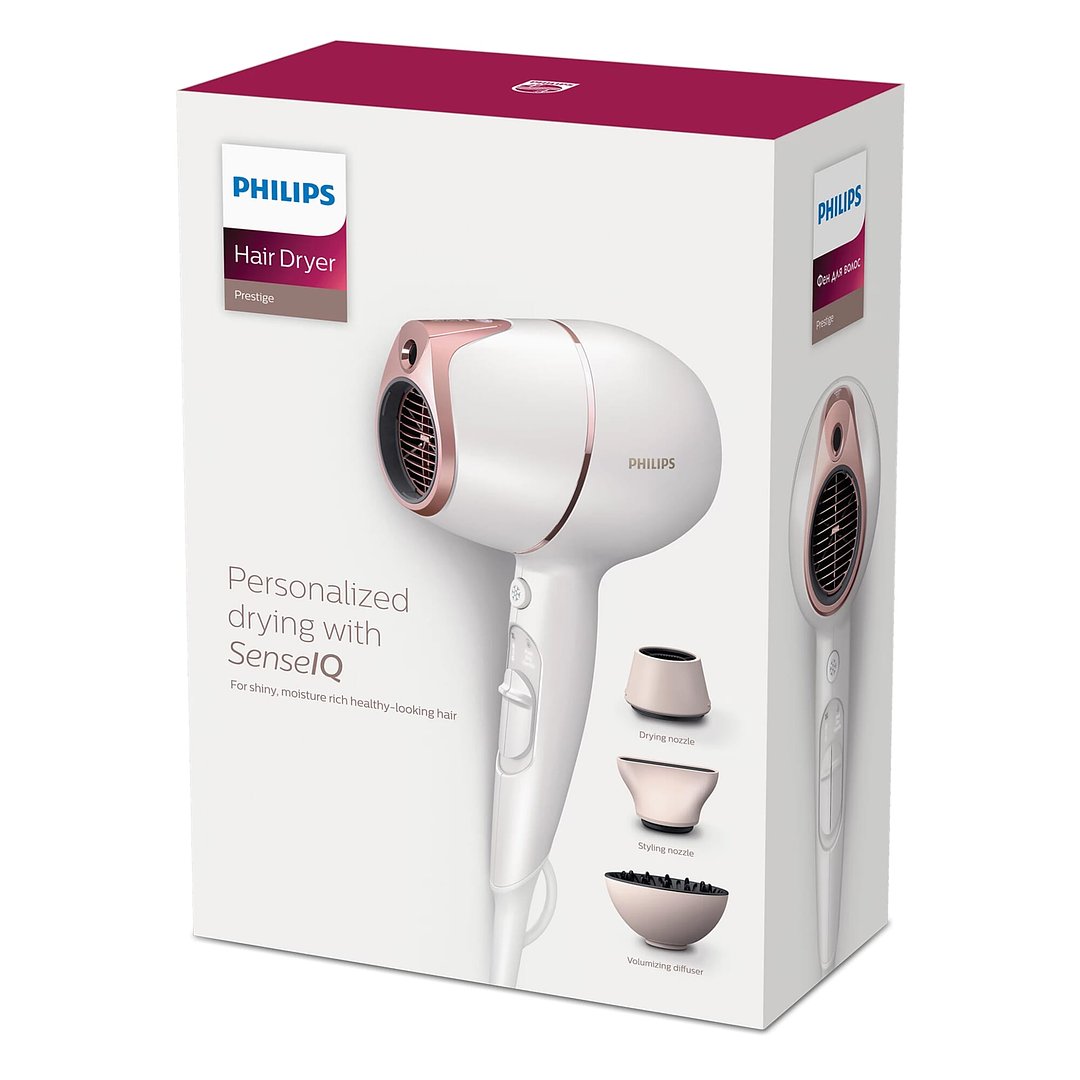 Philips SenseIQ Haartrockner mit Diffusor Naninelin