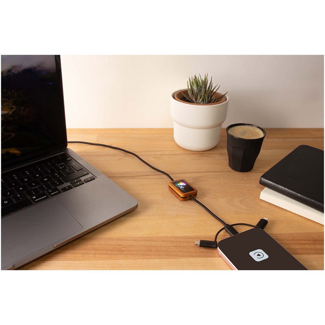 5-in-1 CarPlay-Kabel mit Leuchtlogo - Ylana