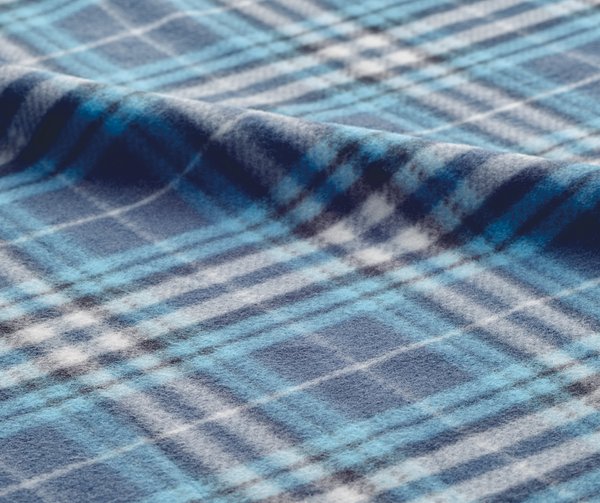 RPET Fleece-Reisedecke Karo Waltia