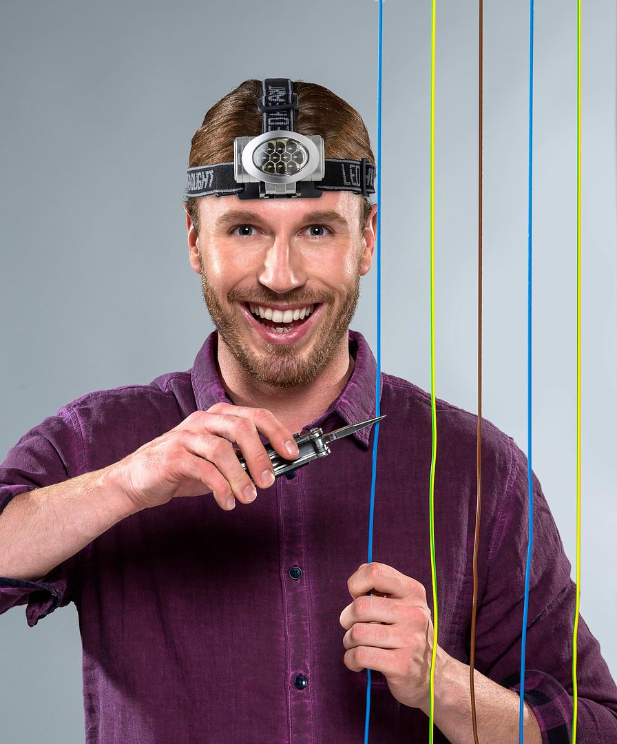 LED-Kopflampe aus ABS-Kunststoff Joviccell