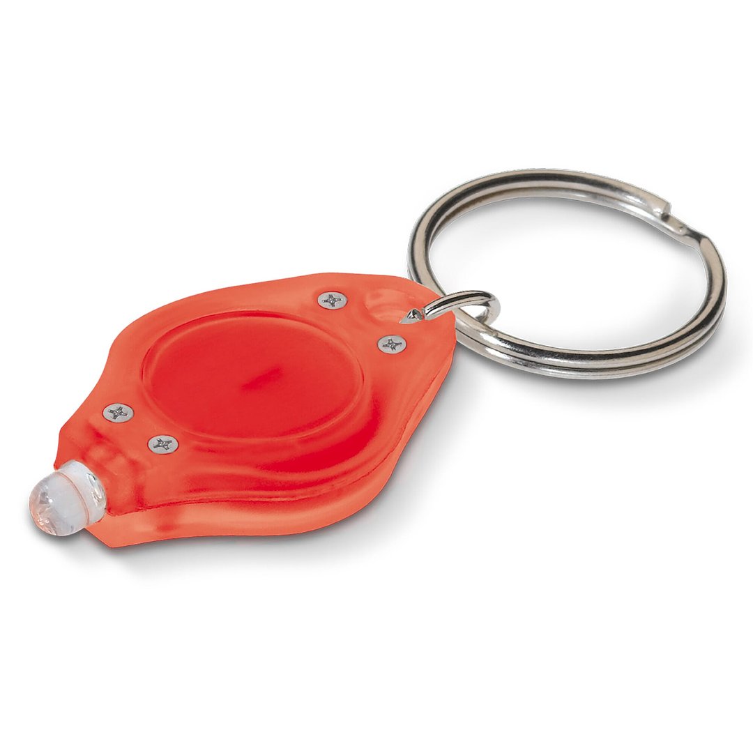 Schlüsselanhänger mit Mini-Taschenlampe Vers