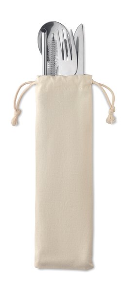 Besteck-Set Edelstahl Leycien