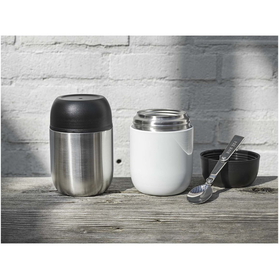 480 ml doppelwandiger Lunchpot aus recyceltem Edelstahl - Adinelver