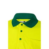Zweifarbiges Poloshirt im Bird-Eye-Design (160g/m²) mit langen Ärmeln, aus Polyester (100%) Steivia