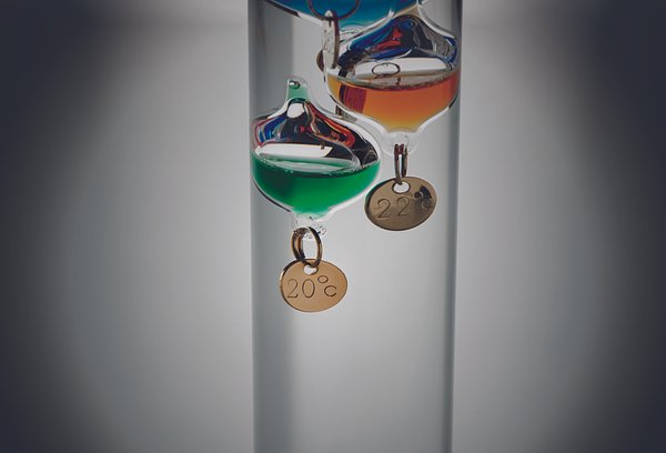 Galileo Thermometer Glas 28cm Dorscin