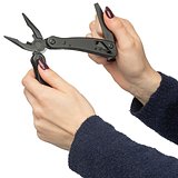 Schwarzes Aluminium-Multitool Lurst