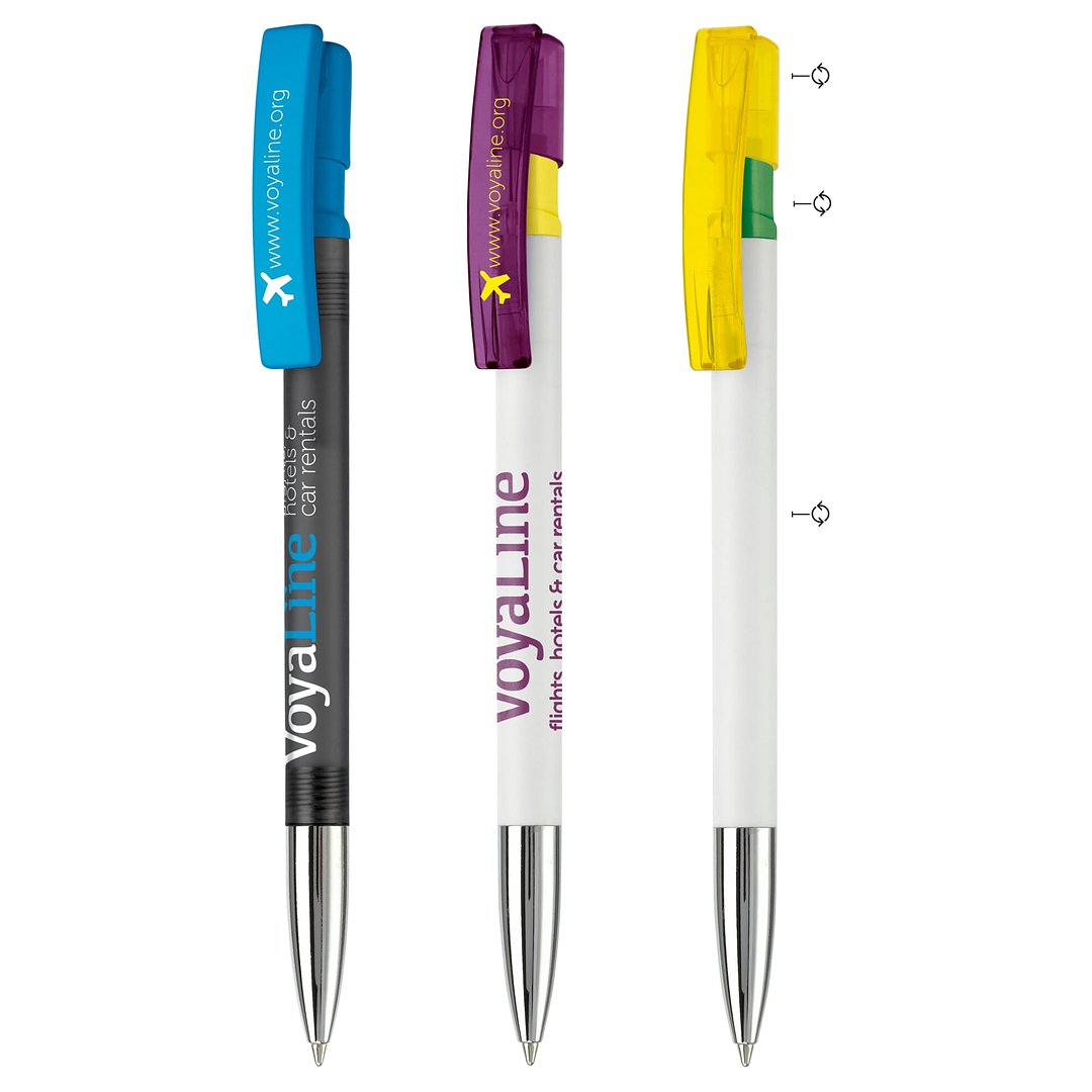 Kugelschreiber Nash Combi mit Metallspitze Emenat