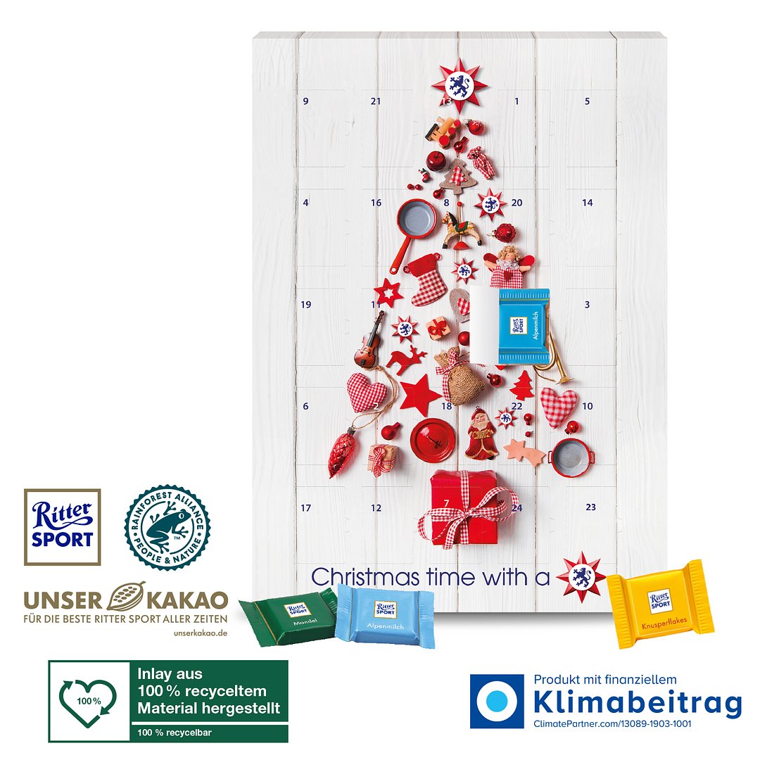 Wand-Adventskalender „Ritter SPORT“