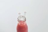 Glas Trinkhalme-Set Steilgin
