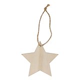 Sternförmiges Weihnachtsornament aus Holz Lüta