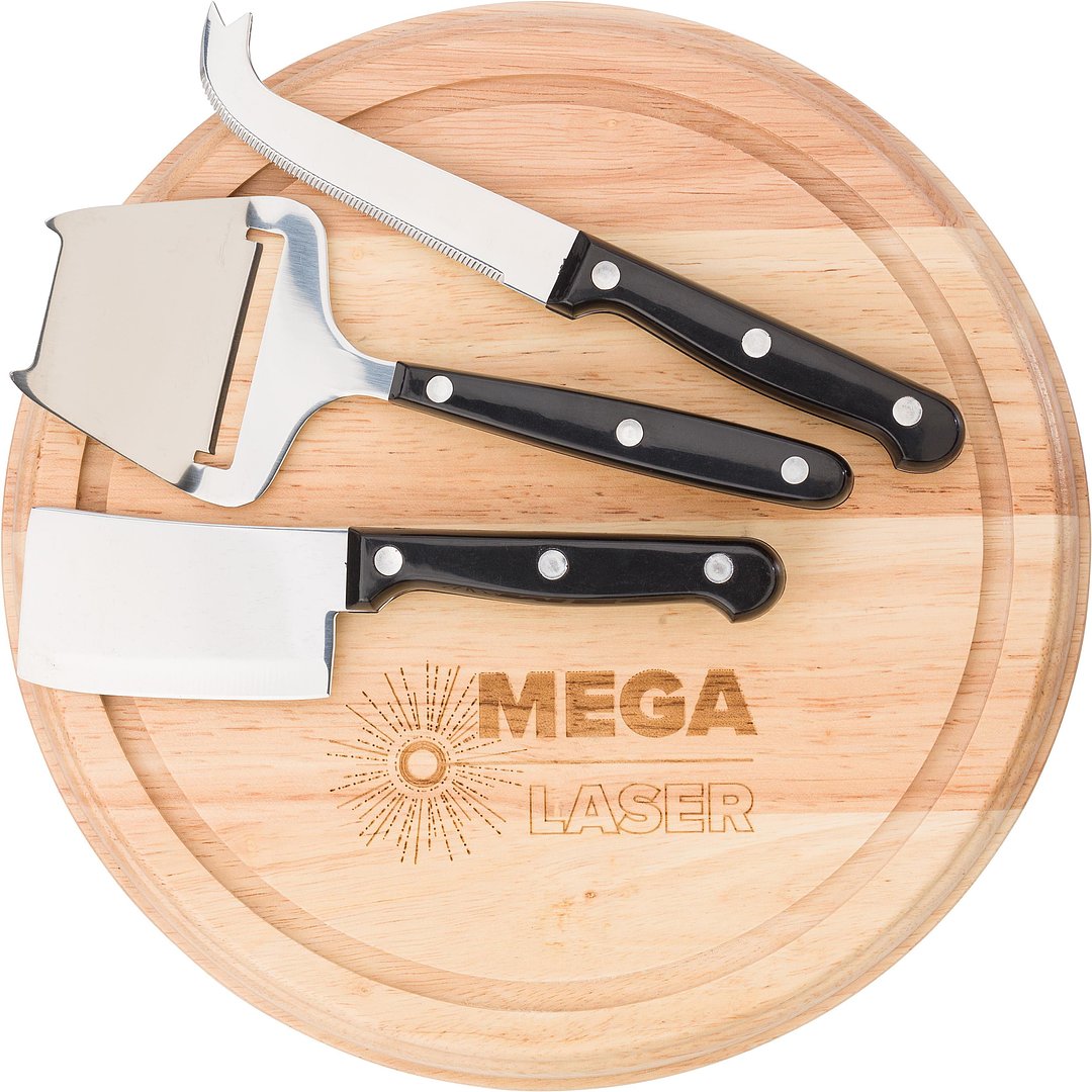 Käseplatte aus Holz Heli