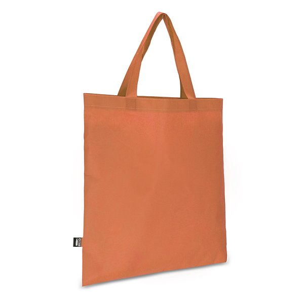 R-PET Tragetasche aus Non Woven mit kurzen Griffen 38 x 42cm 75g/m² Lolfep