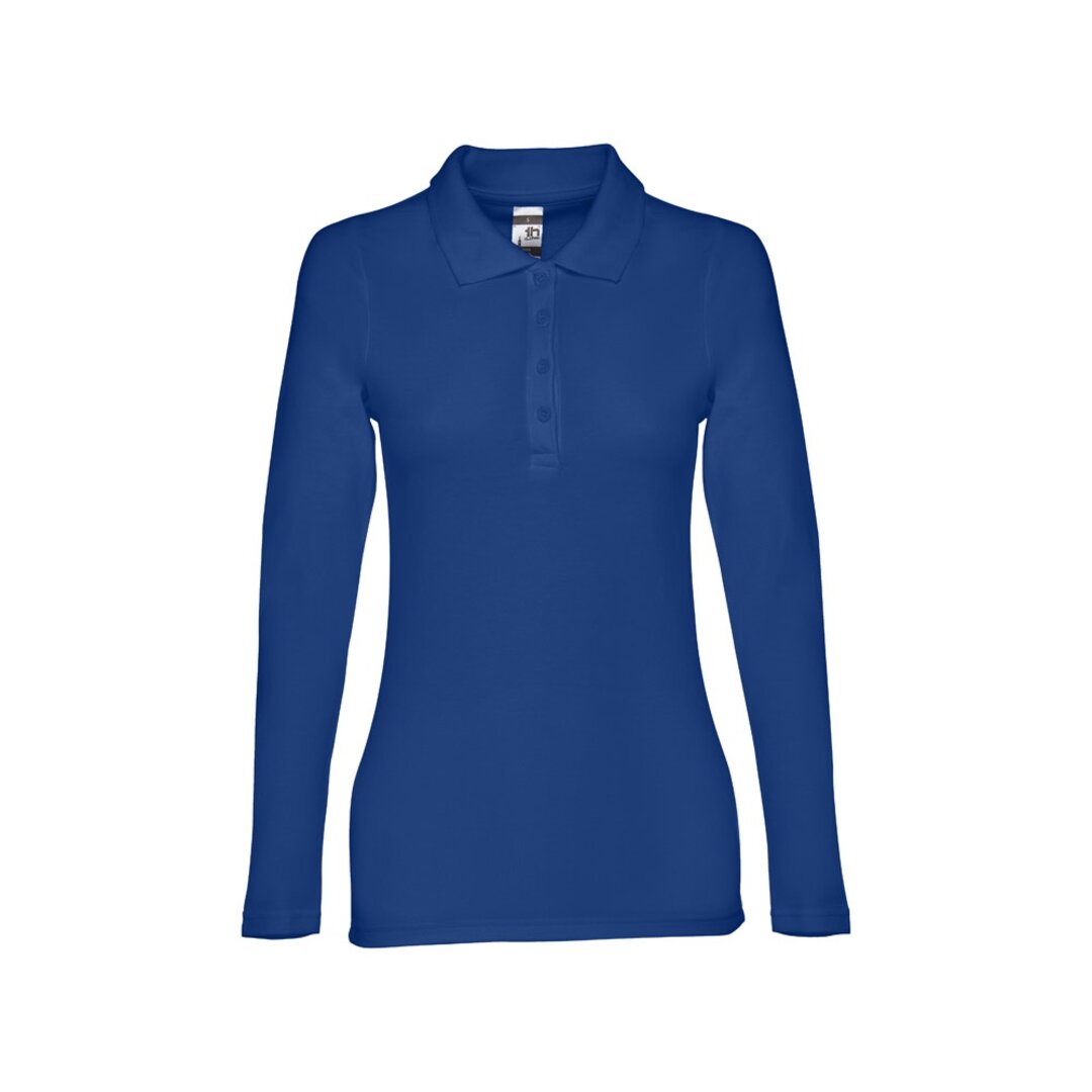 Damen Langarm-Poloshirt Minata