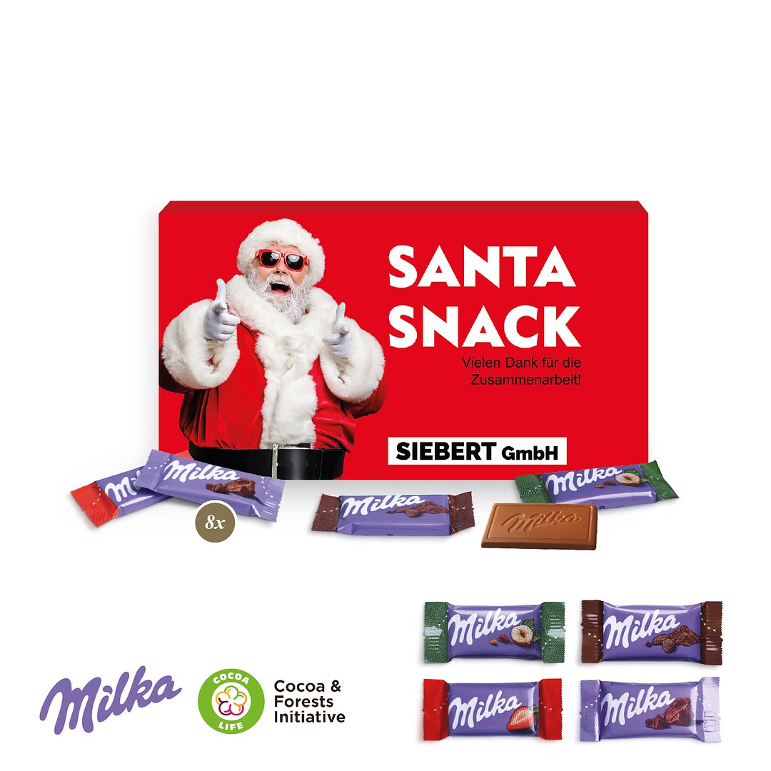 Milka Schokotäfelchen in Präsentbox