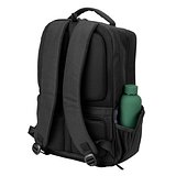 Wasserabweisender Rucksack aus recyceltem Twill mit zwei grossen Fronttaschen, 17 Zoll Leycili