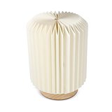 faltbare Papier LED-Lampe Aurora auf Holzsockel, 22cm Leycian