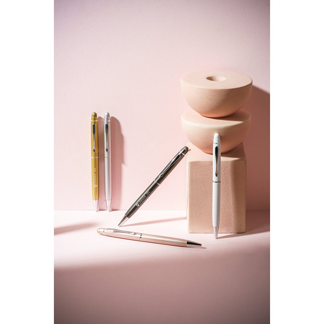 Kugelschreiber aus Metall mit Touchpen-Spitze Itaren