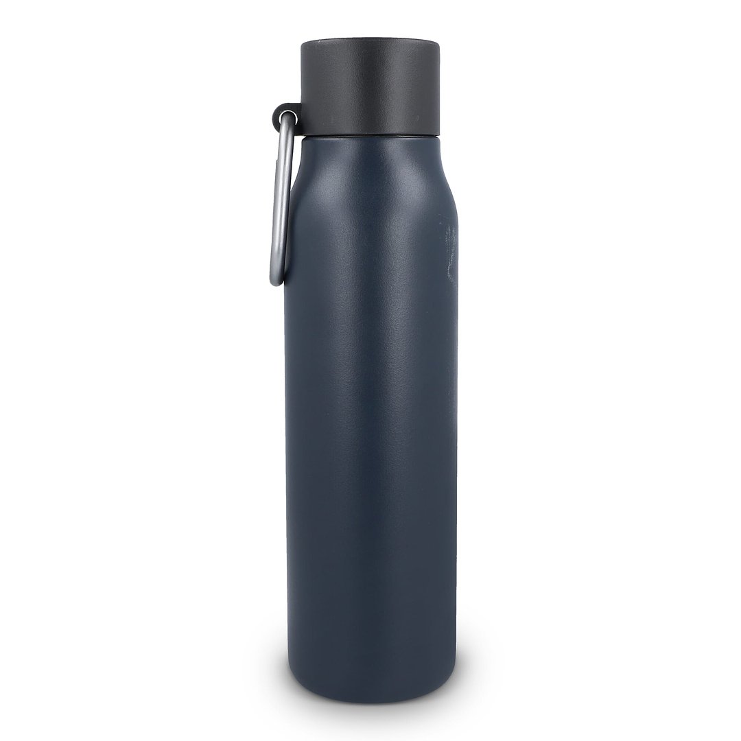 Karabiner mattierte Isolierflasche 600 ml Paunas