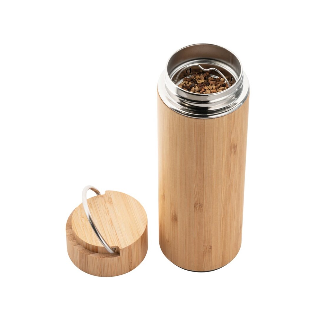 Isolierflasche aus Bambus 440ml Dineli
