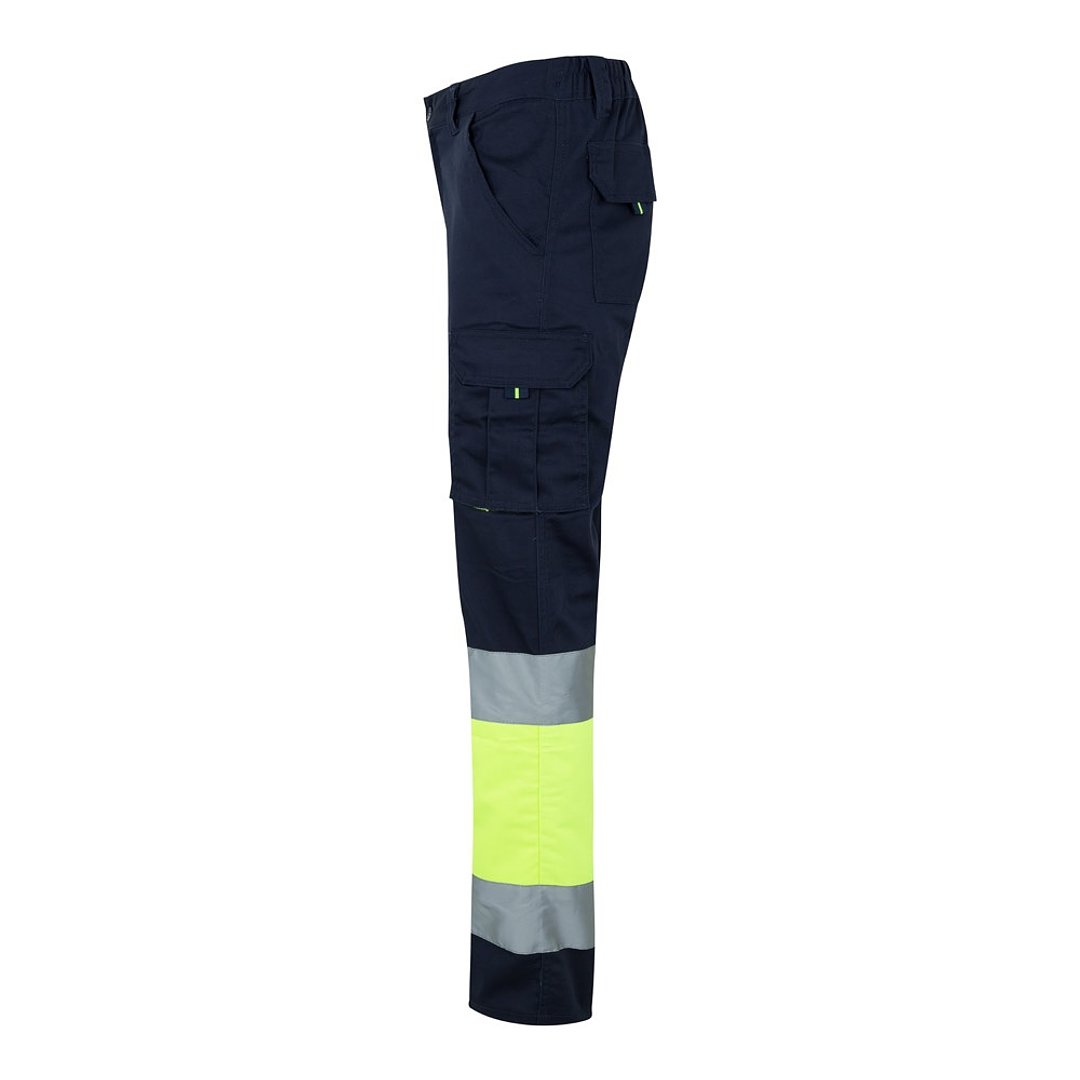 Zweifarbige Stretch-Hose mit mehreren Taschen (240 g/m²), aus Baumwolle (46 %), EME (38 %) und Polyester (16 %) Trineli