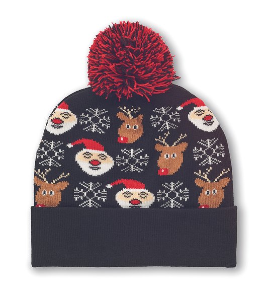 Weihnachtliche Strickmütze Tria