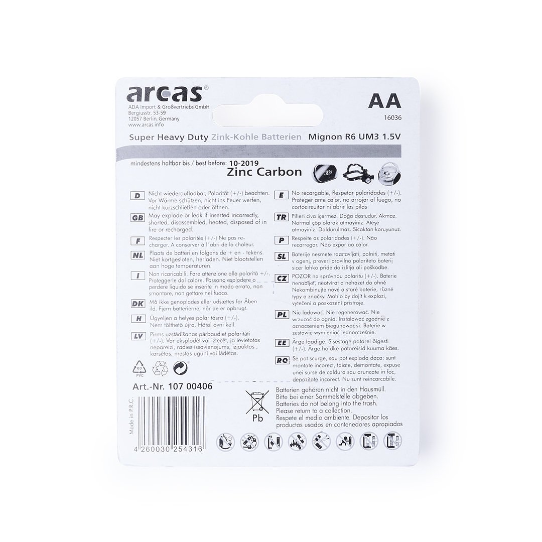 Blister 4 Batterien 1,5V