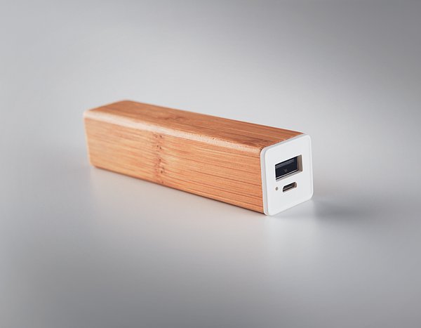 Powerbank 2200 mAh Bambus Chaspers