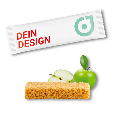 Müsliriegel Multikorn Apfel mit eigenem Logo