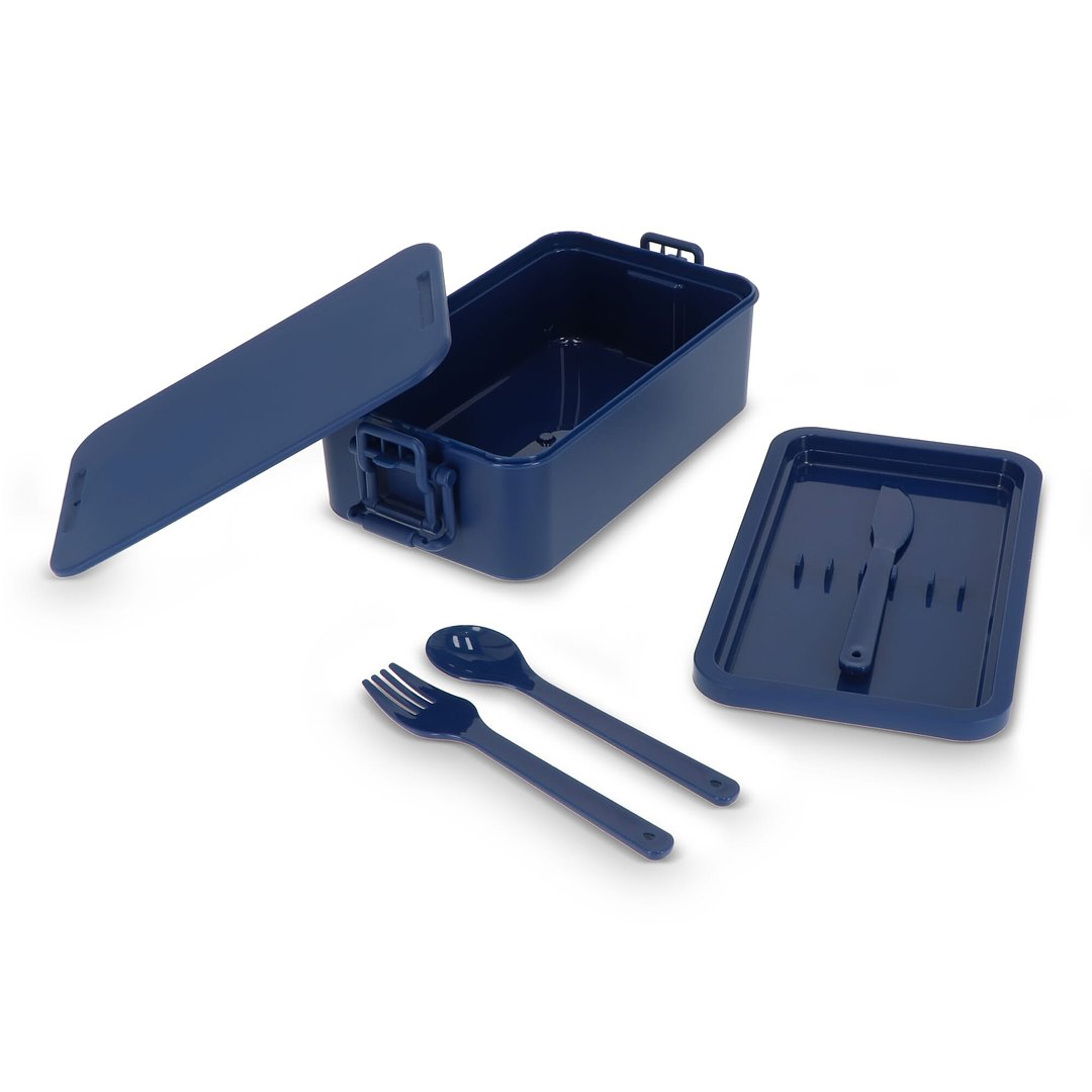Doppelte Lunchbox mit Besteck Ylanin