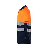 Zweifarbiges Poloshirt im Bird-Eye-Design (160g/m²) mit kurzen Ärmeln, aus Polyester (100%) Mudyli