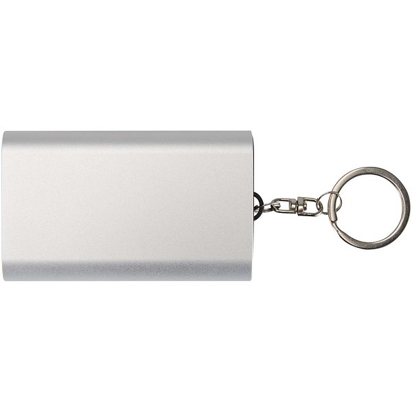 2000 mAh Powerbank aus recyceltem Aluminium mit Schlüsselanhänger - Ferg