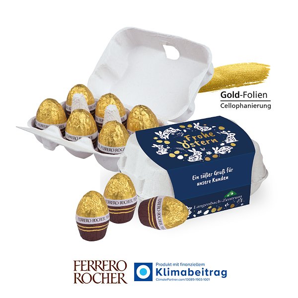 Schoko-Eier 6er-Set mit Ferrero Rocher Ostereier