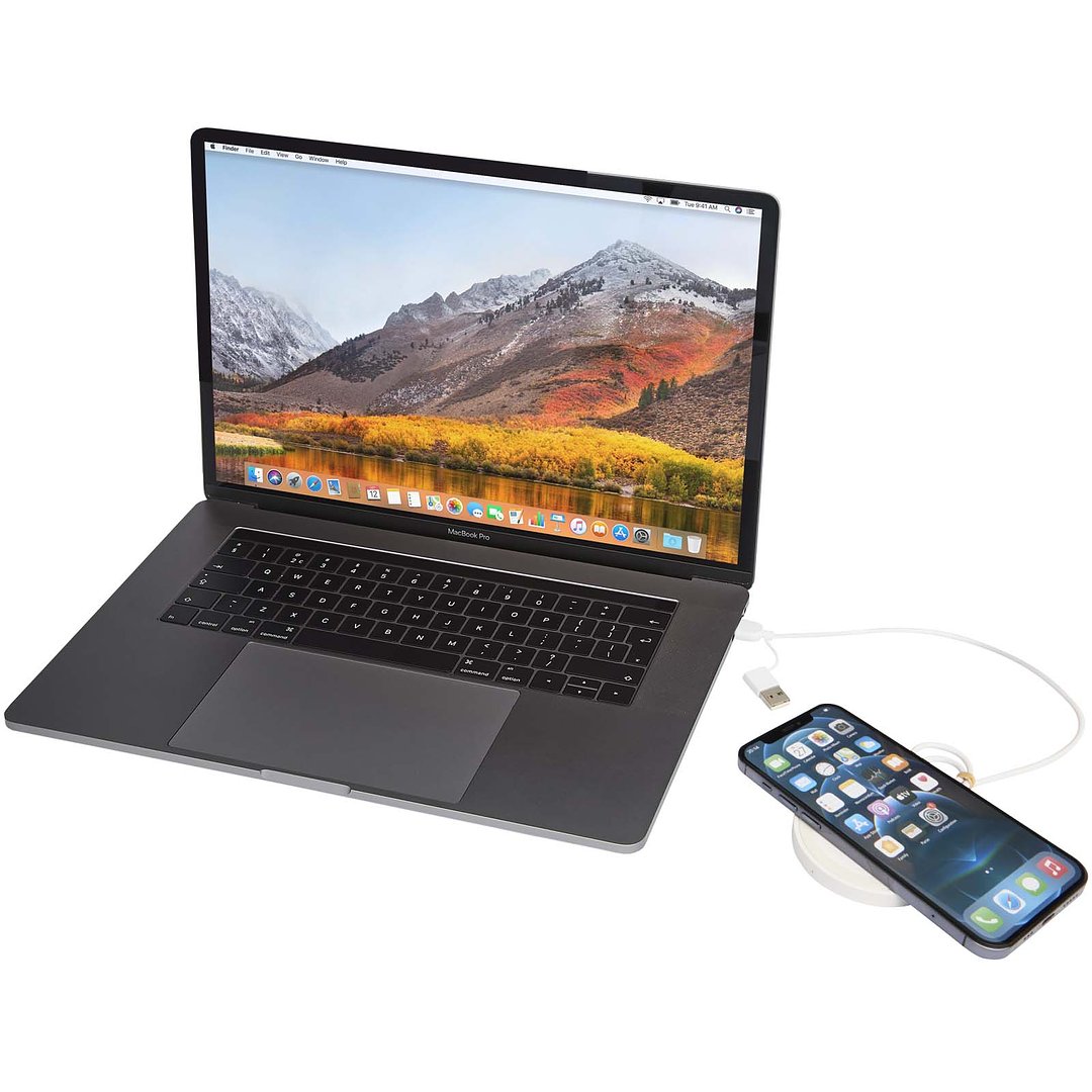 15W Kabelloses Ladepad aus recyceltem Kunststoff - Ongian