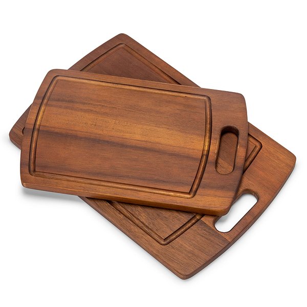 2er-pack Acacia-Holzschneidebretter Paun