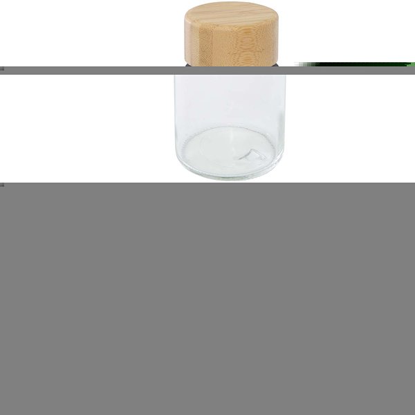 500 ml Glas-Flasche mit Silikongriff und Bambusdeckel - Giafer