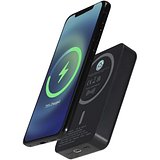 15 W 10.000 mAh magnetische kabellose Powerbank mit 20 W PD aus recyceltem Kunststoff - Ittan