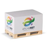 Zettelblock Pad 12x8x6cm auf Holzpalette Adat