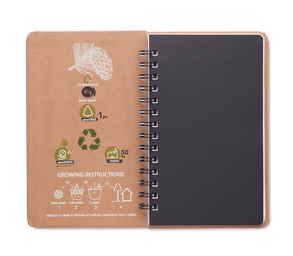 Notizbuch Kiefersamen Menca