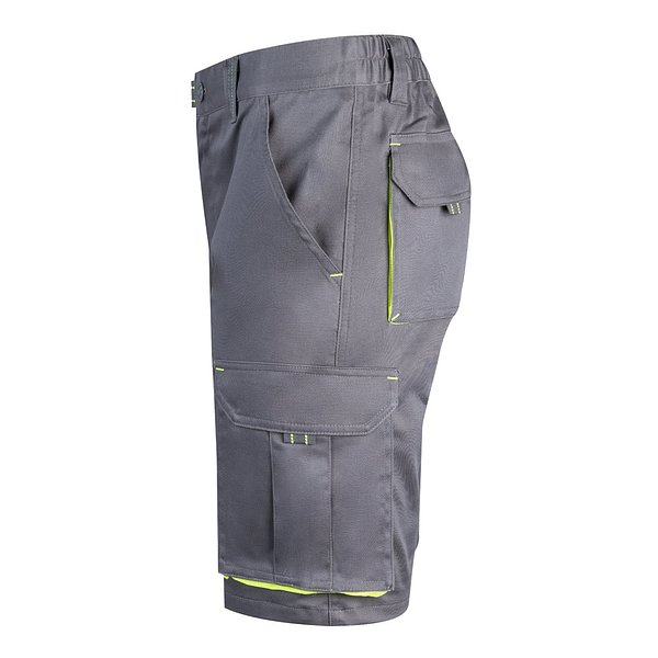 Zweifarbige Stretch-Bermudashorts mit mehreren Taschen (240 g/m²) aus Baumwolle (46 %), EME (38 %) und Polyester (16 %) Altie