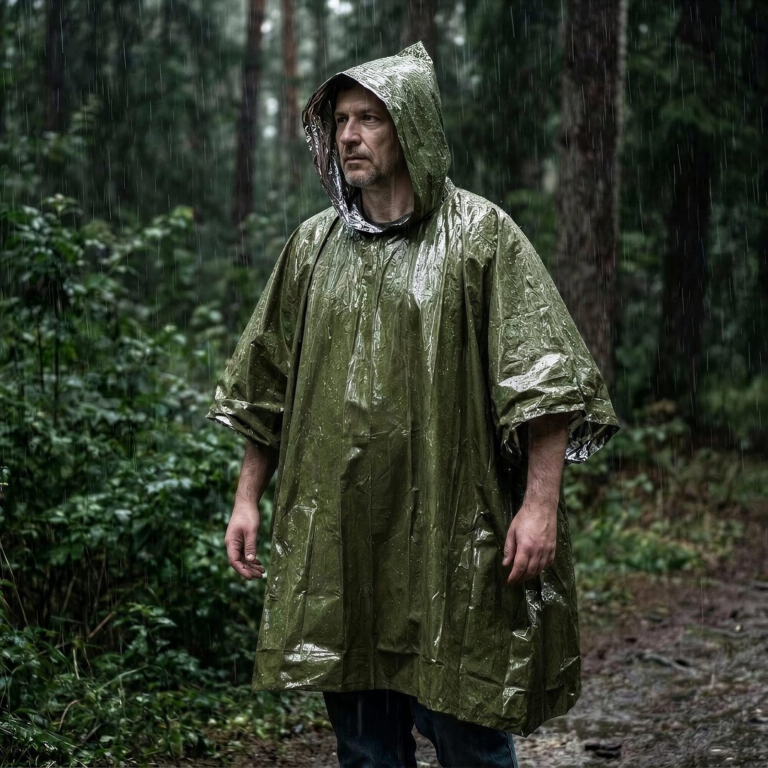 2-in-1-Thermoponcho für Outdoor Notfälle Durenas